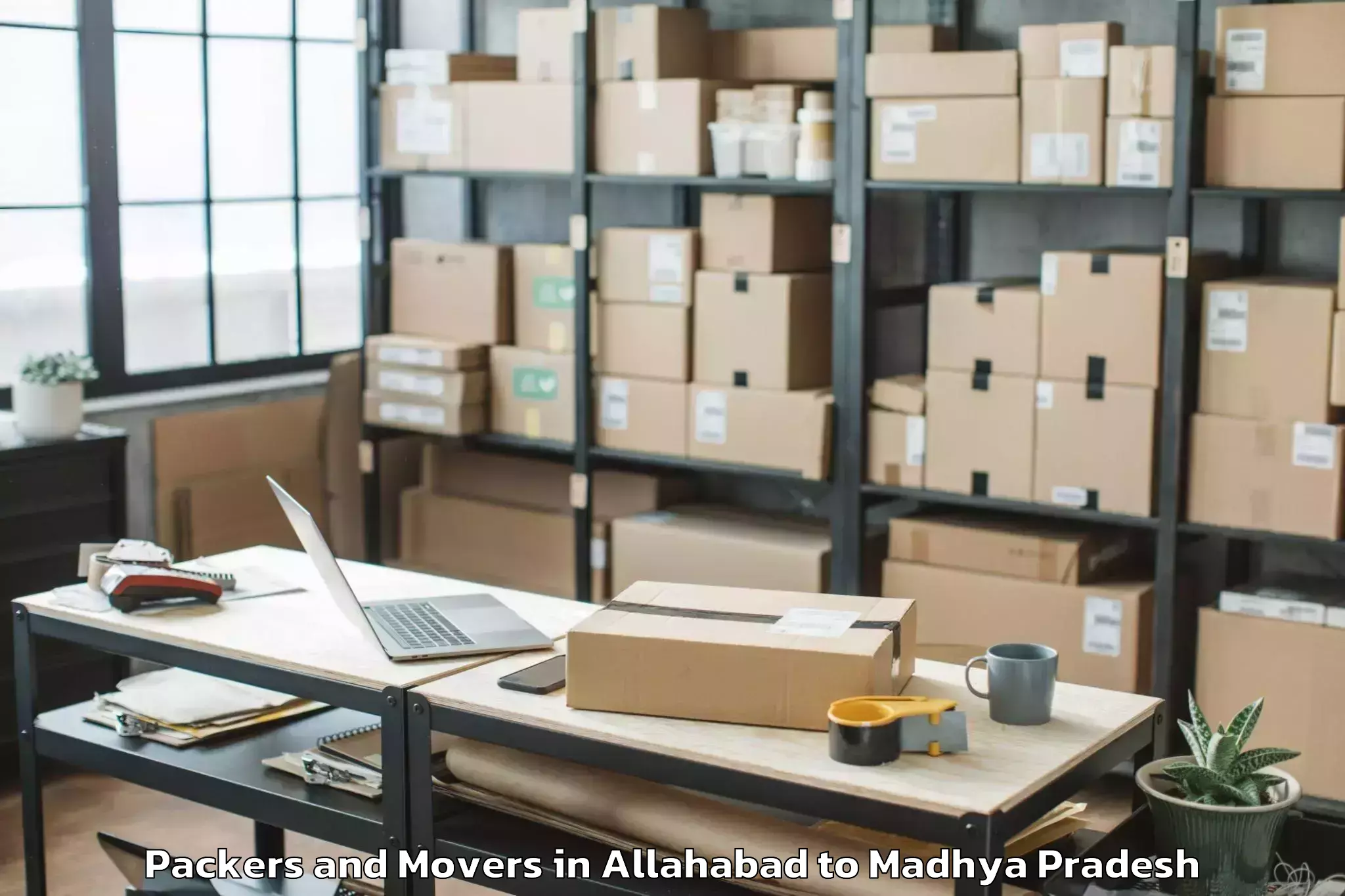 Book Allahabad to Vit Bhopal University Bhopal Packers And Movers Online